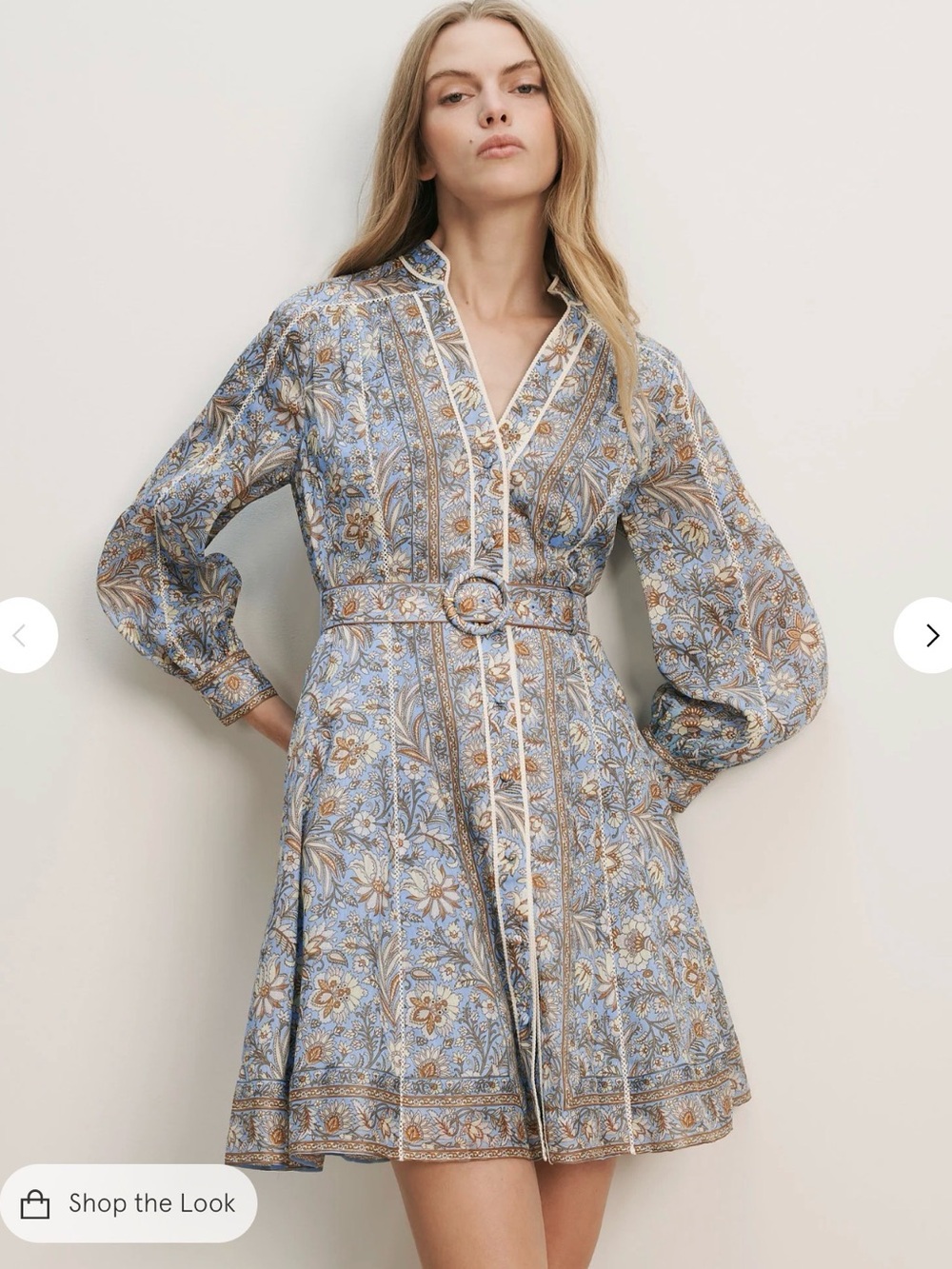 Veronica Beard Kumar Belted Dress - Picture 2 of 4